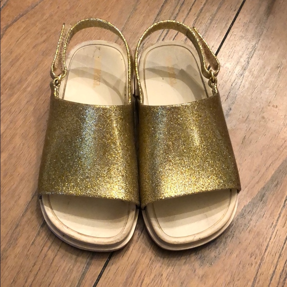 Mini Melissa gold slides